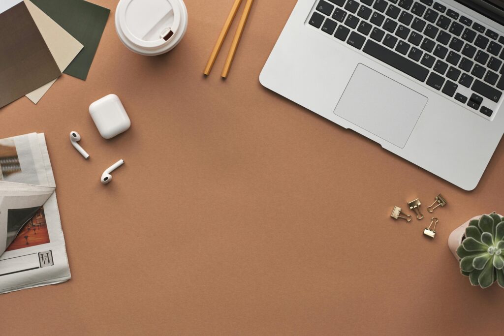 Minimalist desk scene reflecting Clear Path Studio's calm web design approach